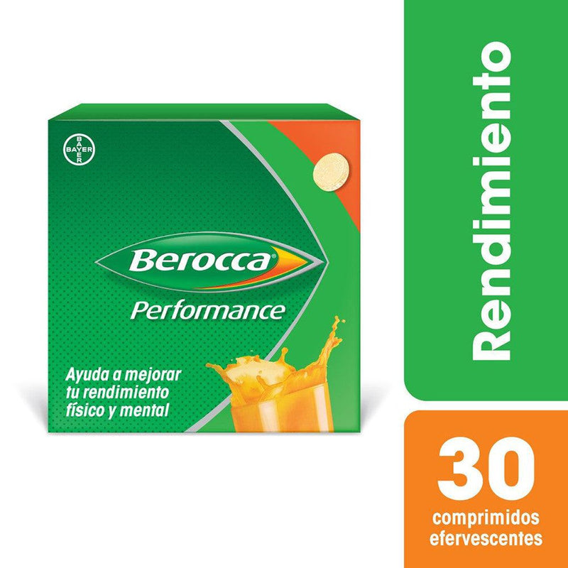 Berocca Performance Effervescence Vitamins & Minerals - 30 Tablets for Physical & Mental Performance
