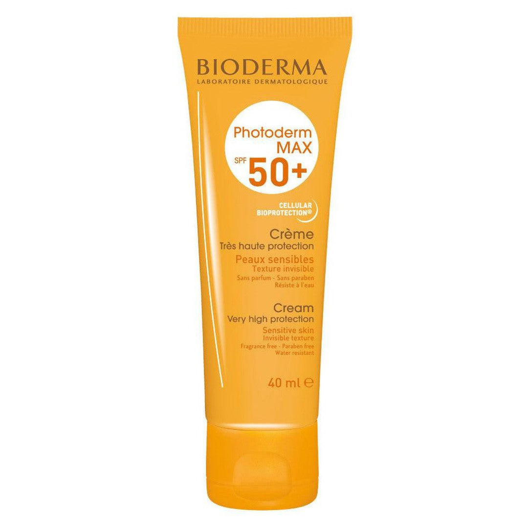 Bioderma Photoderm Max Sunscreen Cream SPF50+ (40ml/1.35 Fl Oz) with Natural Sun Filters, Vitamin E, Paraben-Free, Hypoallergenic, Non-Comedogenic