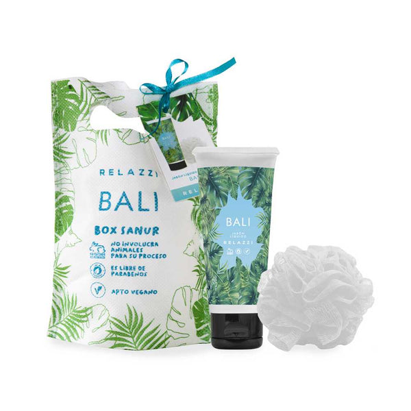 Box Relazzi Bali Sanur Liquid Soap +Sponge - Natural, Vegan and Cruelty-Free Ingredients