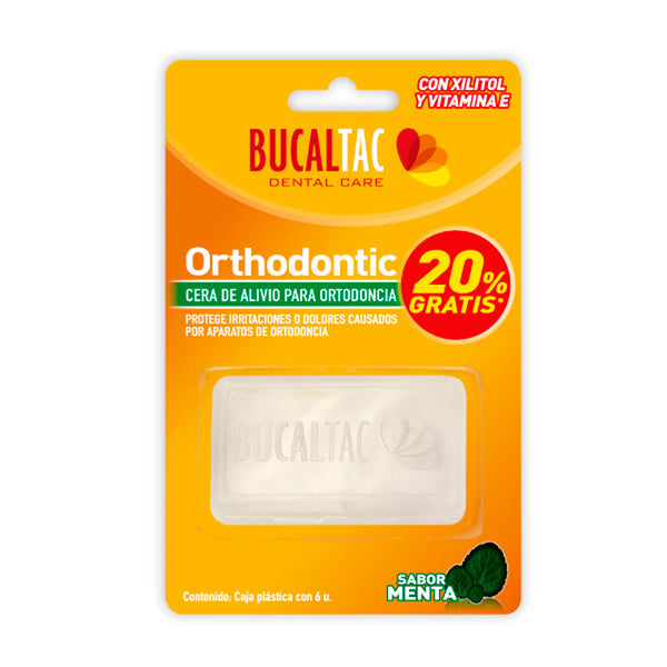 Bucal Tac Mint Flavor Orthodontic Wax: Natural, Sugar-Free Relief for Braces and Orthodontic Appliances