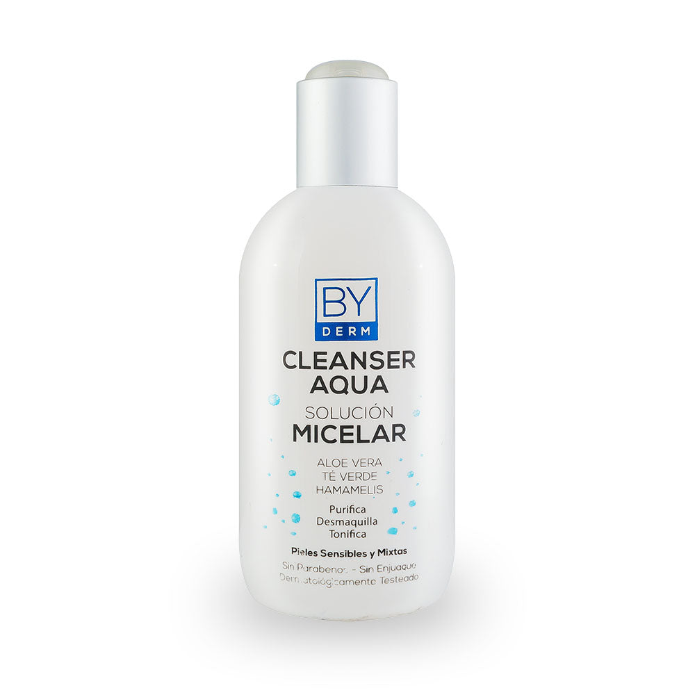 By She Cleanser Aqua Micellar: 250ml / 8.45fl Oz with Natural Ingredients & Vitamin E for Sensitive Skin