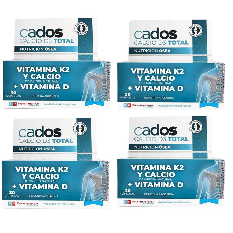 Cados Calcium Total Complex D3 (K2 Vitamin, Calcium + D Vitamin) (Tablets:30-60-90-120)