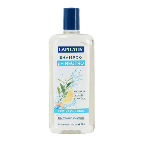 Capilatis Deep Cleansing Shampoo pH Neutral (420ml / 14.20fl oz) - Natural Botanical Extracts, Ideal After Chemical Treatments,Sulphate & Paraben-Free