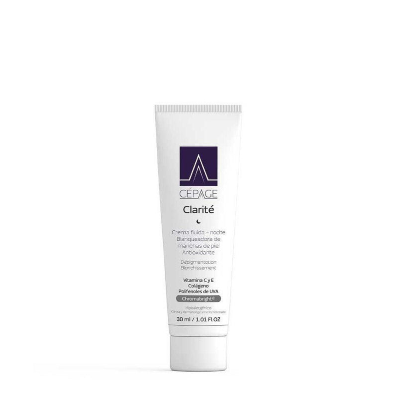 Cepage Clarite Fluid Cream(30Ml / 1.01Fl Oz) Combats Skin Spots, Unifies Skin Tone & Prolonged Use with Chromabrigh, Vitamin C & E, Collagen