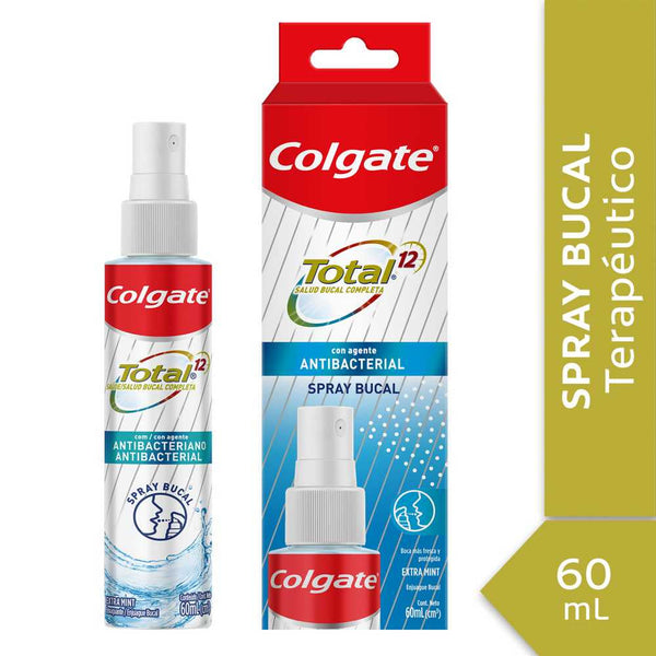 Colgate Total 12 Oral Spray With Antibacterial Agent: Kills 99% of Germs, Fights Bacterial Plaque & Prevents Cavities