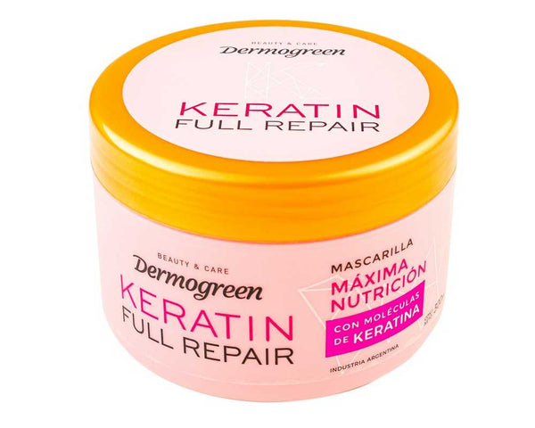 DERMOGREEN MASK WITH KERATIN MOLECULES: Maximum Nutrition for All Hair Types