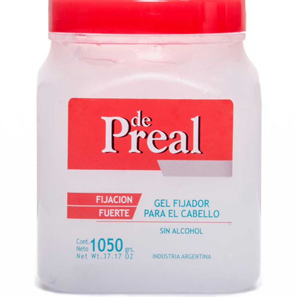 De Preal 1050Gr/35.50Oz Strong Hold Hair Gel | Non-Flaking, Alcohol-Free, Natural Shine & Cruelty-Free