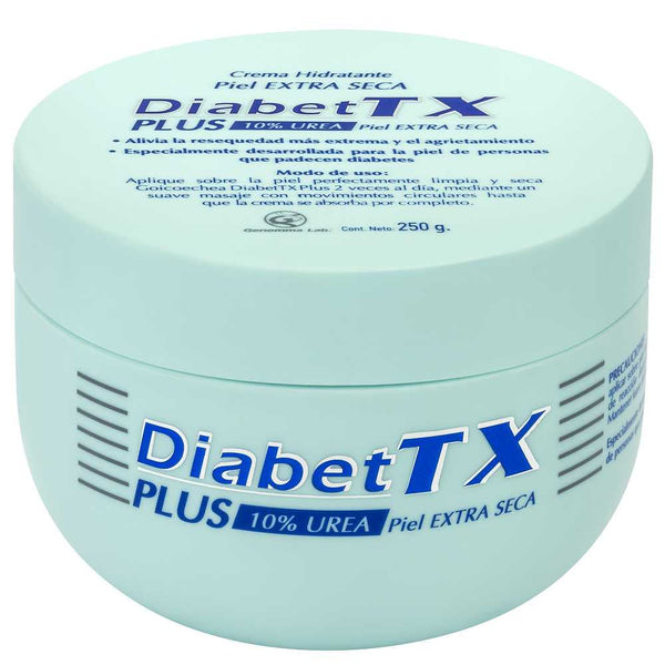 Diabettx Body Cream Plus Urea X: Non-Greasy Hydrating Formula for All Skin Types (250Gr / 8.45Oz)