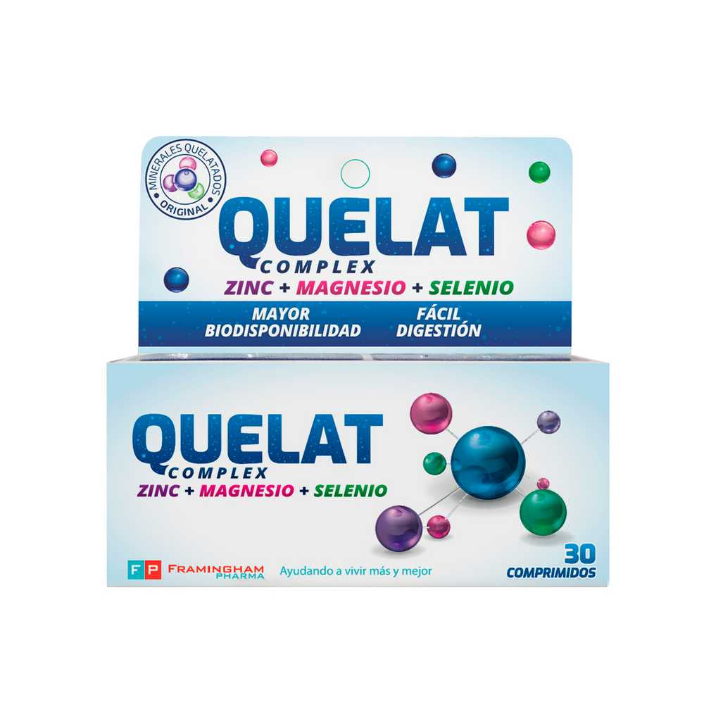 Dietary Supplement Quelat Minerals (30 Units) | Supports Immune System, Metabolism, Bones, Muscles & More