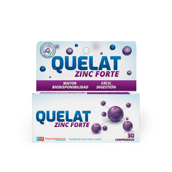 Dietary Supplement Quelat Zinc Forte (30 Units) - 10mg of Zinc, Supports Immune System, Metabolism & More