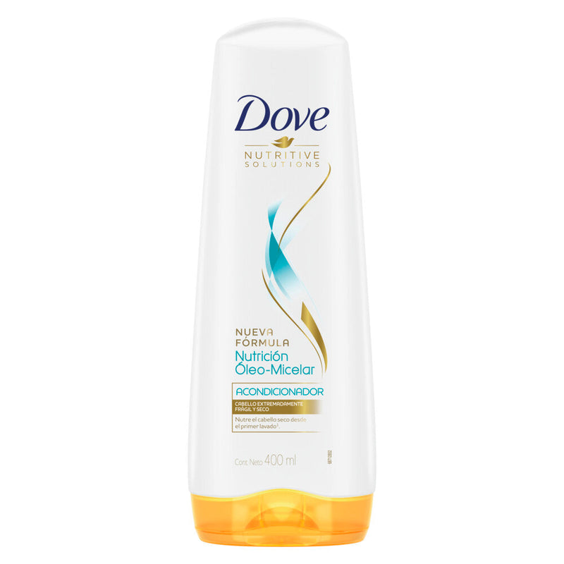 Dove Nutrition Conditioner Micellar Oil: Lightweight Formula for Soft, Shiny, and Manageable Hair (400ml / 13.52fl oz)