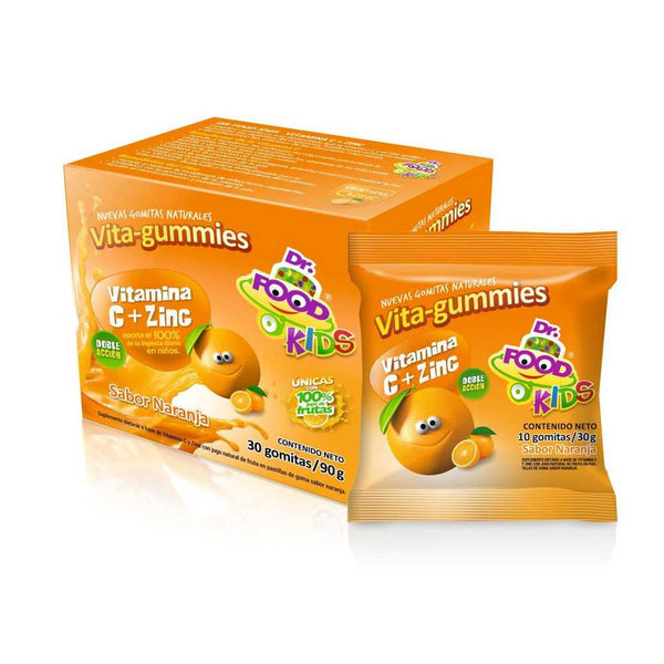 Dr. Food Kids Supplement Rubber Candies (30 Units) - Natural, Gluten-Free, Non-GMO, No Added Sugar