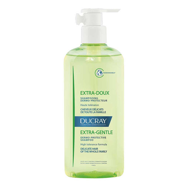 Ducray Extra Doux Dermoprotector Shampoo 400ml/13.52fl Oz | Soft Formula for Daily Use | Restores Vigor, Beauty, and Shine