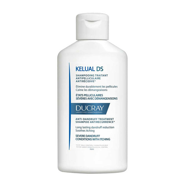 Ducray Kelual DS Anti-Recurrence Treatment Shampoo 100ml/3.38fl oz - Kills and Inhibits Proliferation, Reduces Irritation & Prevents Reclamping Symptoms