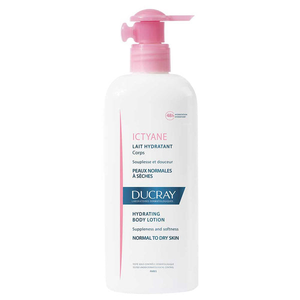Ducray Nc Ictyane Moisturizing Dry Skin Milk 400Ml 13.52Fl Oz - Rich in Nourishing Oils, Natural Moisturizing Agents, Non-Comedogenic & Hypoallergenic