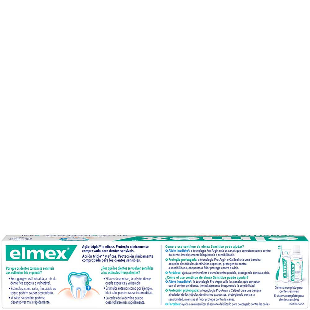 Elmex Sensitive Toothpaste 110Gr / 3.81Oz - With Aqua, Sorbitol, Glycerin & More