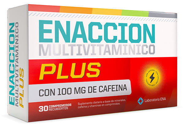 Ena Enaccipon Multivitamin (30 Units) - Natural Vitamins, Minerals & Energizers for Improved Performance & Combatting Tiredness - Gluten-Free, Non-GMO, Allergen-Free