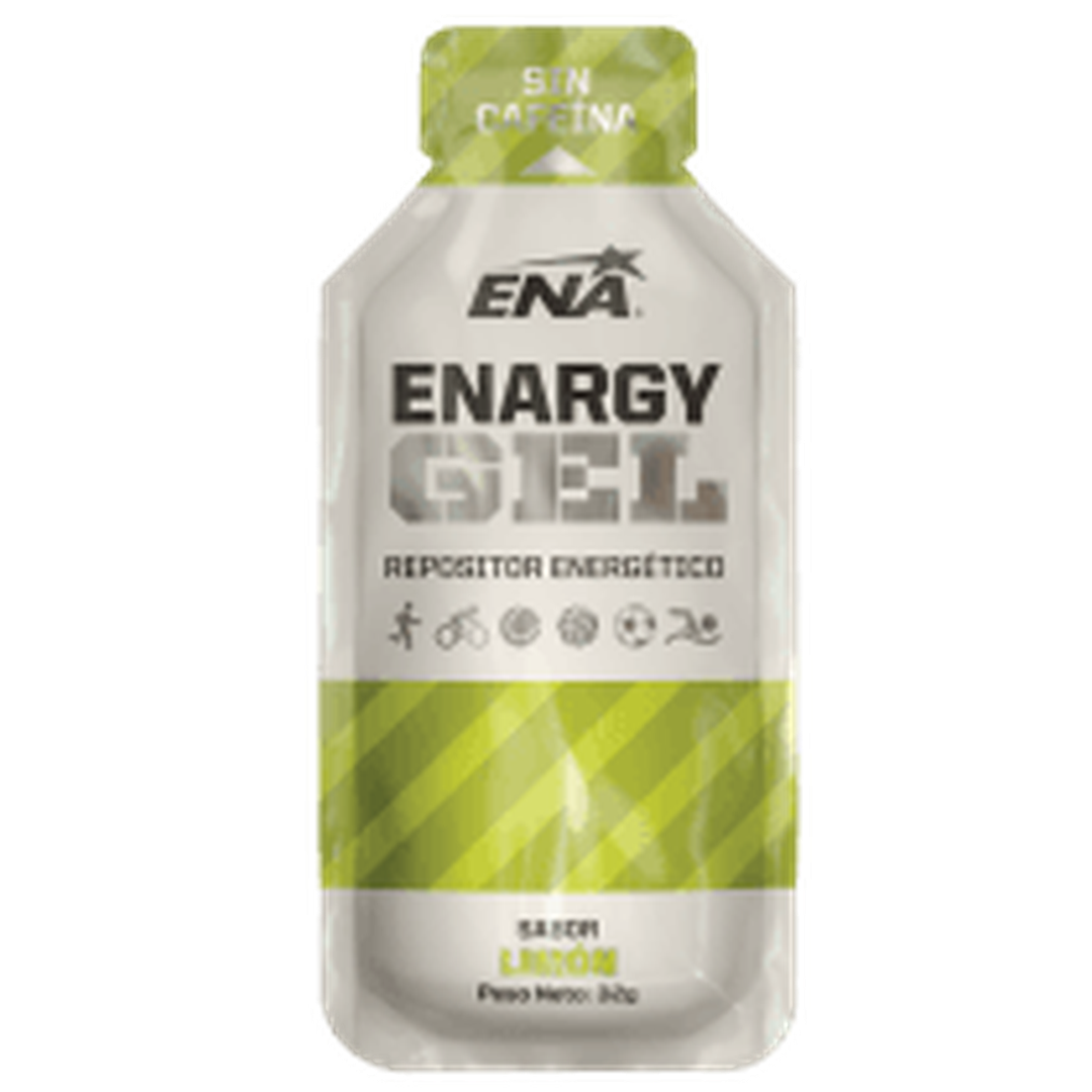 Ena Enargy Gel Lemon Sports Supplement - 6 Pack: Fast Energy, Electrolytes, Vitamins & Minerals