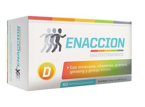 Enaccion Enaction Tablets: Essential Vitamins, Minerals, Antioxidants & More for Optimal Health