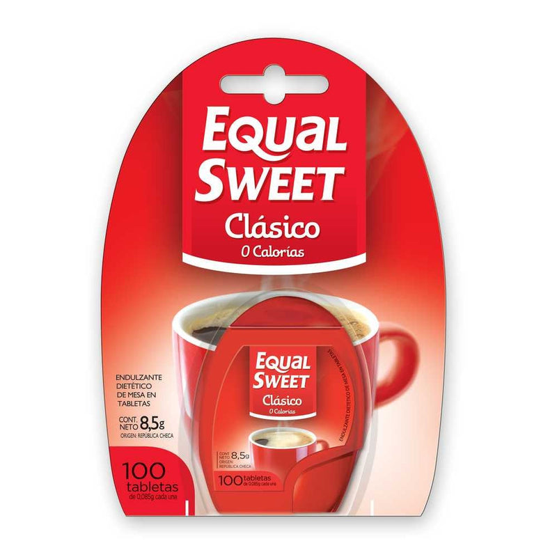 Equalsweet Sweetener Tablets: 100% Natural, Zero Calories, Gluten Free, Non-GMO, No Artificial Flavors or Colors 100Gr / 3.38Oz