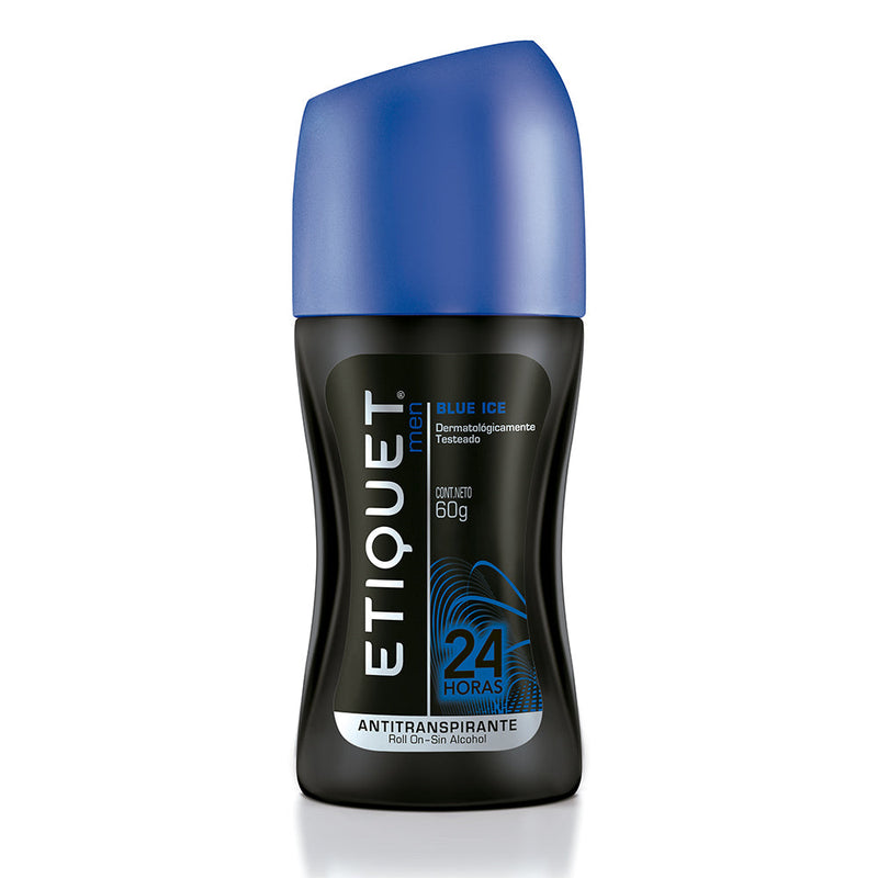 Etiquet Roll On Blue Ice Deodorant: 24-Hour Protection with Moisturizing Agents & Dermatologically Tested Formula (60gr/2.02oz) 60gr / 2.02oz