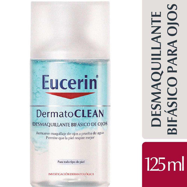 Eucerin Dermatolean Biphasic Eye Makeup Remover Cleanser: A Gentle and Effective Way to Remove Makeup and Rinse with Warm Water