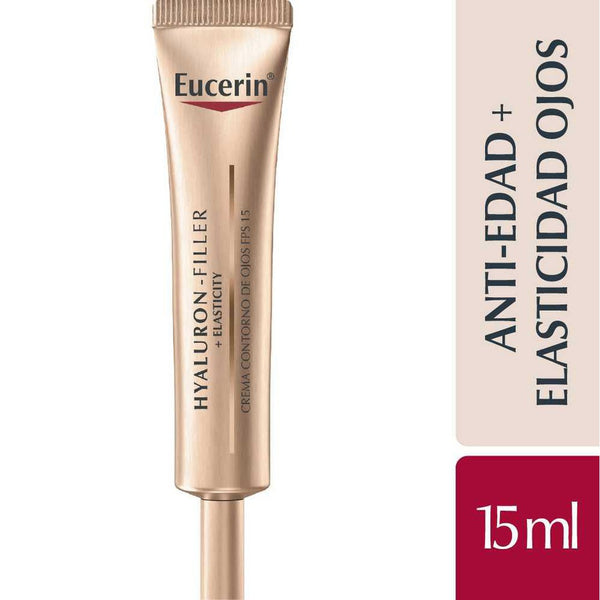 Eucerin Hyaluron Filler + Elasticity Eyes: Fills Deep Wrinkles and Improves Skin Elasticity with SPF 15 and UVA Protection