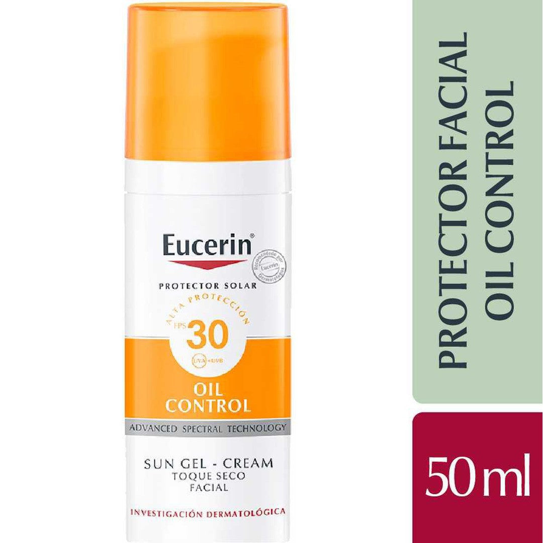 Eucerin Sun FC Dry Touch Oil Control SPF 30 - UVA/UVB Protection for Photoaging, Acne Prone Skin & More 50Ml / 1.69Fl Oz