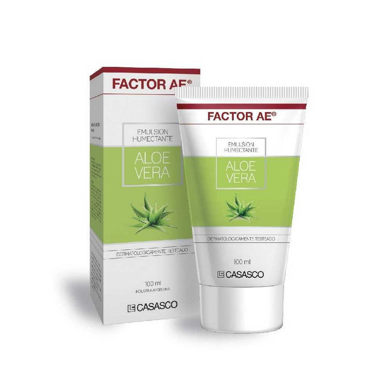 Factor Ae Aloe Vera Emulsion - Non-Comedogenic Hydrating & Soothing Anti-Aging Face Moisturizer with Natural Ingredients and Antioxidants - Vegan & Cruelty-Free - Made in USA 100Ml / 3.38Fl Oz