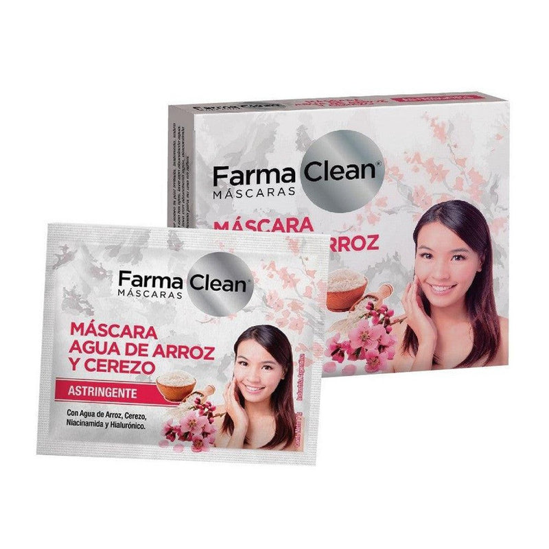 Farmaclean Rice & Cherry Water Mask (2 Units Each) ‚Natural Ingredients, Anti-Aging, Brightening & Moisturizing Properties