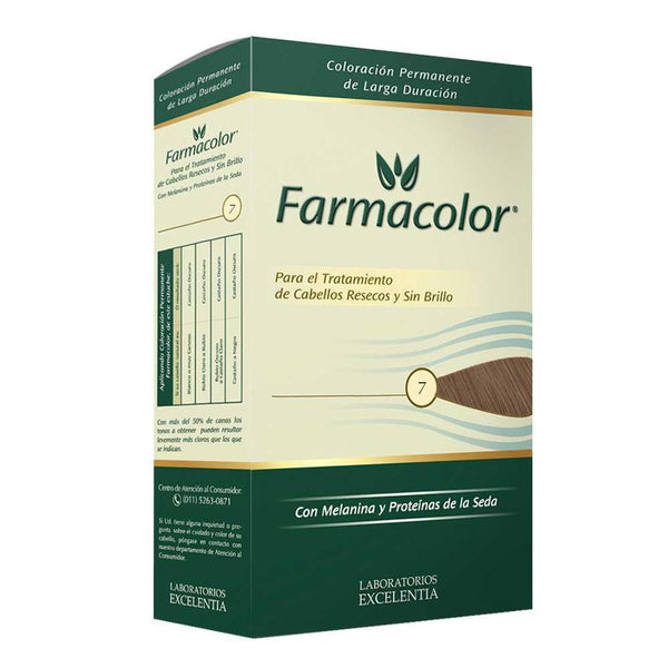 Farmacolor Hair Coloring Kit - Natural & Intense Color, No Ammonia, Easy to Use (47Gr / 1.65Oz)
