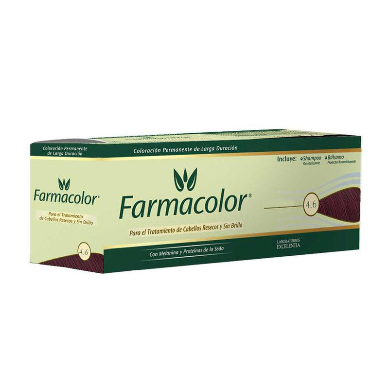 Farmacolor Individual Hair Coloring Nbr 4.6 - Professional Quality, Ammonia-Free, Natural Shades & Moisturizing (47Gr / 1.65Oz)