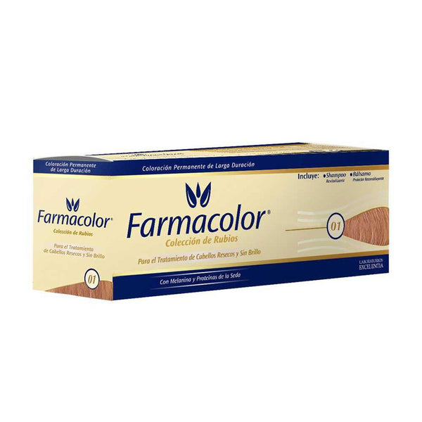 Farmacolor No. 01 Hair Coloring(47Gr / 1.65Oz): Ammonia-Free, PPD-Free, UV Filter & Natural Ingredients for Soft & Shiny Hair