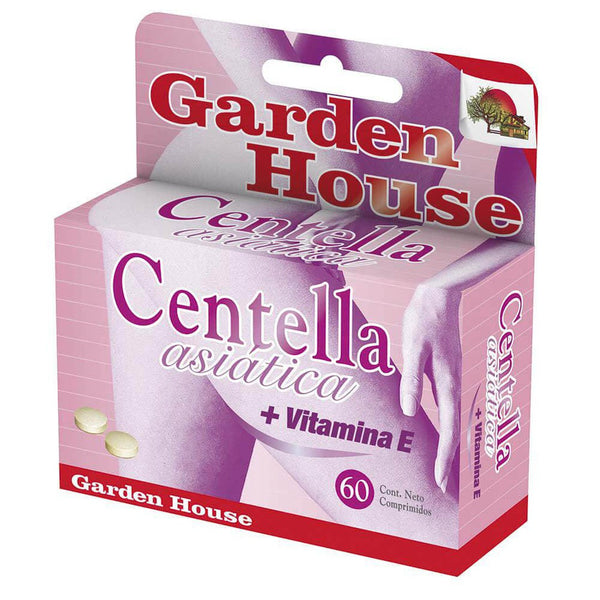 Garden House Anti Cellulite Centella Asiatica + Vitamin E Tablets(60 Tablets) - Fast-Acting Fat Reduction, Collagen Boost & Skin Elasticity Enhancer