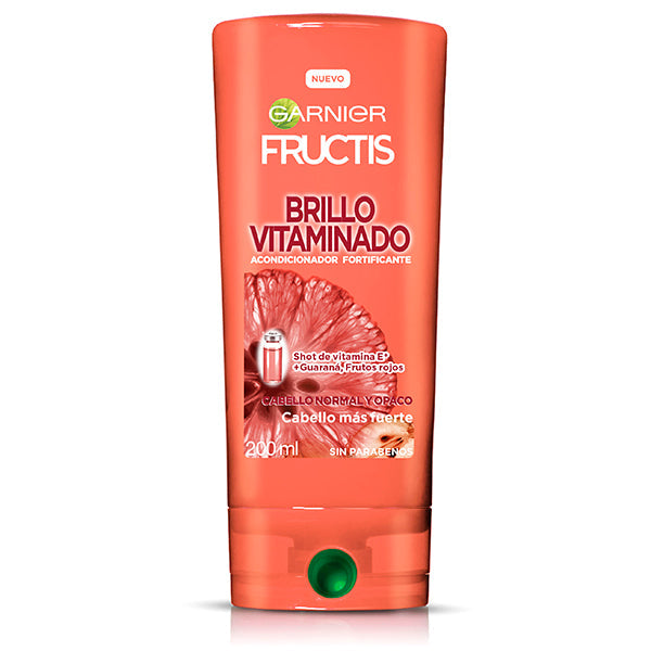 Garnier Fructis Vitamin Shine Conditioner - Strengthens, Softens, Adds Shine & Nourishes Hair 200ml / 6.76fl oz