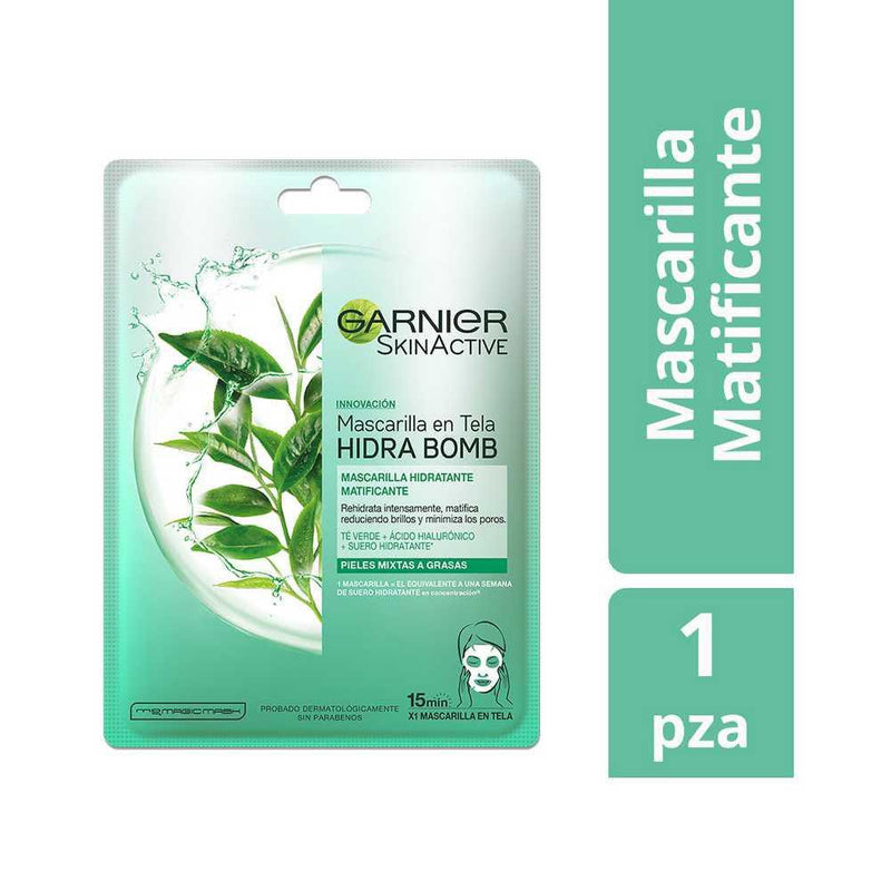 Garnier Skinactive Green Tea Mask - Hydrating, Purifying and Rebalancing 1 Unit