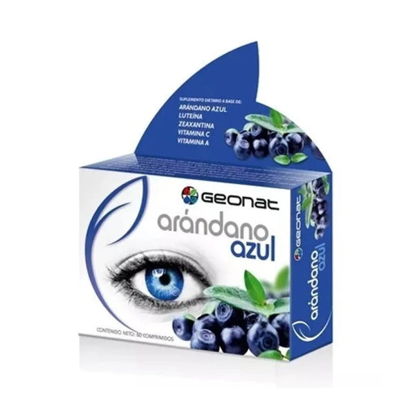 Geonat Blue Blueberry Dietary Supplement (60 Tablets Ea.) with Vitamin E, Zinc, Copper, Selenium, Magnesium, and Potassium