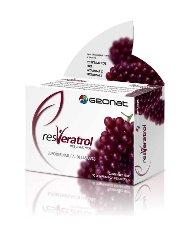 Geonat Resveratrol Antioxidant Vascular System: 30 Tablets to Support Healthy Blood Pressure, Cholesterol & Circulation