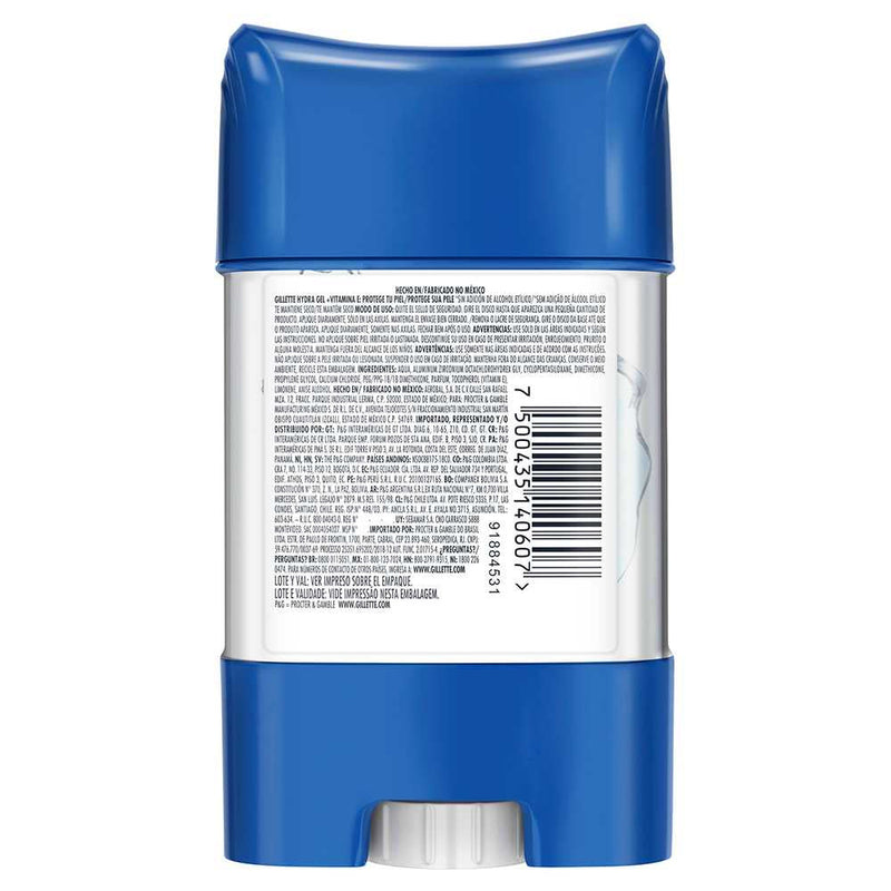Gillette Hydra Gel Vitamin E Antiperspirant 82gr/2.77oz: All Natural Ingredients for Maximum Protection