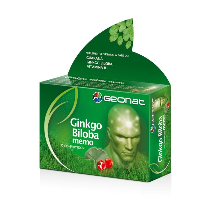 Ginkgo Biloba Geonat Ginkgo Biloba Memo Dietary Supplement (30 Tablets Ea.) with Vitamins B2, B6, B12, C, Folic Acid, Magnesium, Zinc