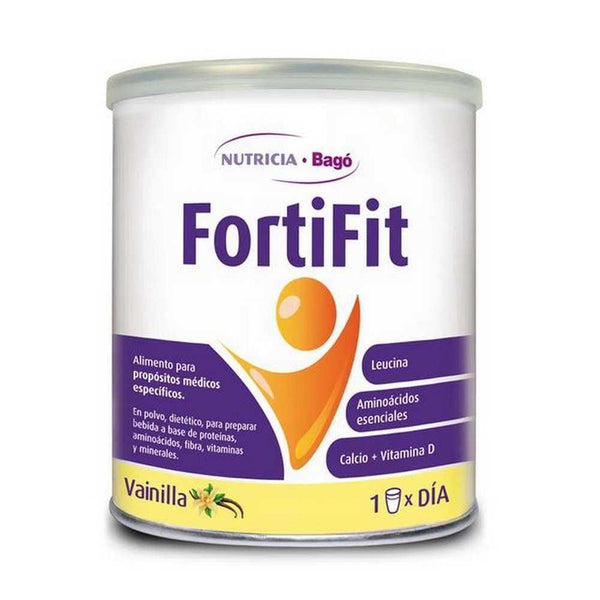 Gluten-Free Fortifit Vanilla Powder Nutrition For Adults ‚(280Gr/9.87Oz) High Protein, Low Fat, Low Sugar & High Fiber Content, Vitamins & Minerals