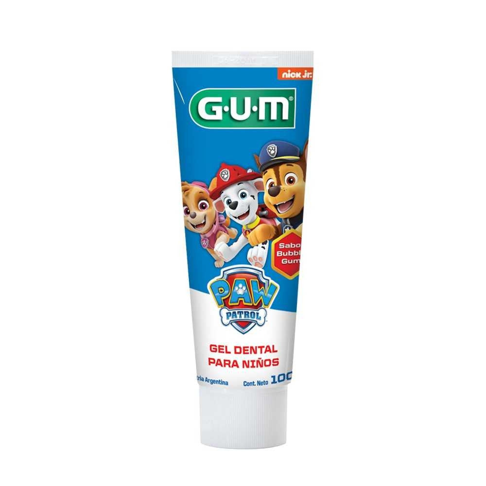 Gum Paw Patrol Bubble Flavor Toothpaste for Kids - 100Gr/3.52Oz with 1100PPM Fluoride, Xylitol & Natural Ingredients
