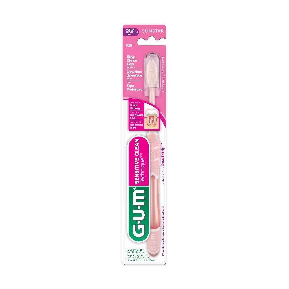 Gum Technique Sensitive Ultra Soft Toothbrush (1 Unit): Gentle Cleaning with Stimulating Tip for Enhanced Gum Health