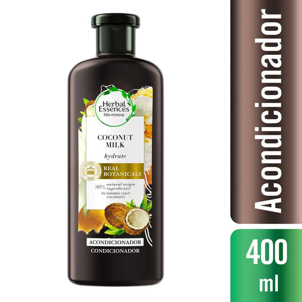 Herbal Essences Bio Renew Coconut Milk Conditioner 400ml/13.52fl oz : Natural Ingredients, Moisturizing, Strengthening & Detangling Hair