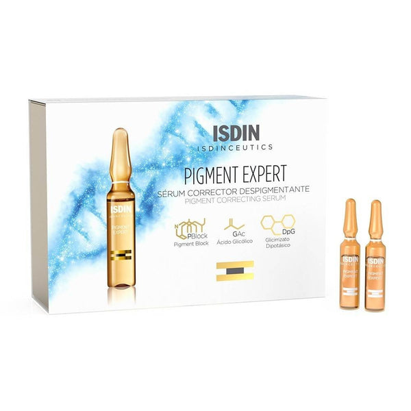 ISDIN Serum Pigment Expert Lightener (30 Ampoules): Reduces Spots, Brightens Skin, and Protects From Environmental Damage