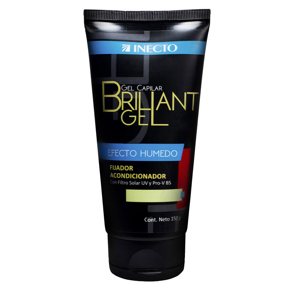 Inecto Brilliant Wet Effect Hair Gel 150Gr/5.29Oz: Non-Sticky, Long-Lasting Hold with Natural Ingredients