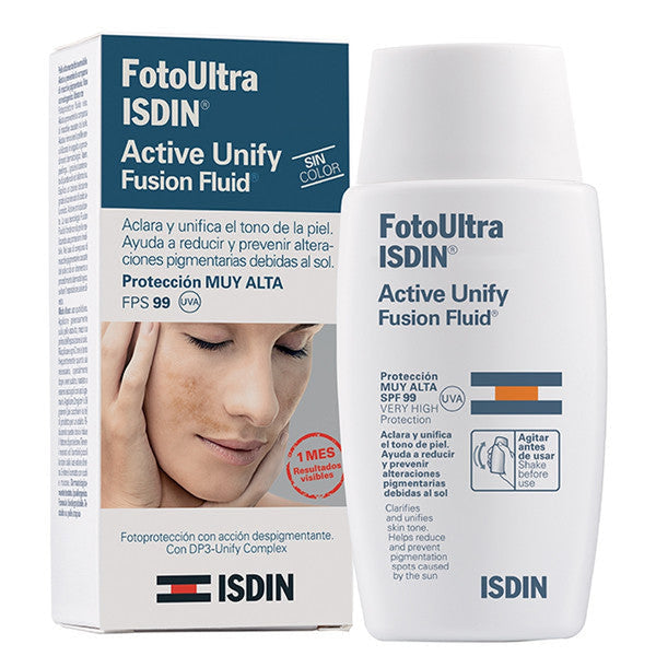 Isdin Photo Ultra Active Unify SPF 99 - (50ml/1.69 Fl Oz) - UVA, UVB & IR Protection