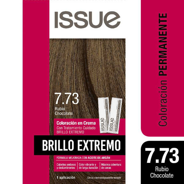 Issue Extreme Gloss Colouring Kit N7.73 Chocolate Blonde (1 Pack) - Long-Lasting Color