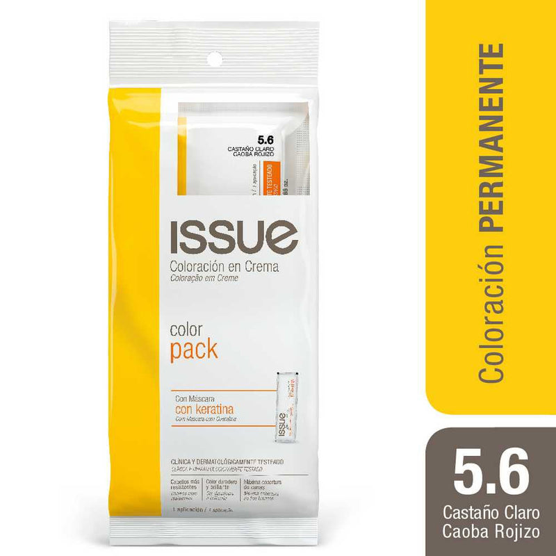 Issue Hair Coloring Pack + Keratin N5.6 Mask: Maximum Coverage, Strengthening & Softening For Easy and Long Lasting Results