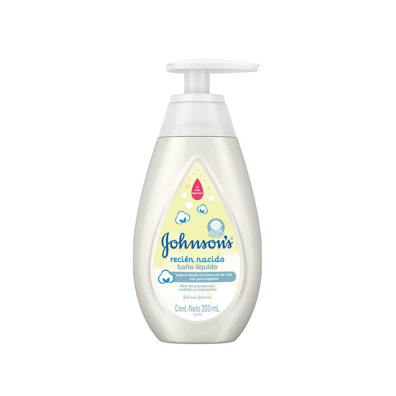 Johnson's Baño Líquido de Glicerina Liquid Bath Glycerin Hypoallergenic  Hydrated and Protected Skin, 200 g / 7.05